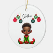 BMSC Christmas Elf Ornament, V1 Keramik Ornament (Links)
