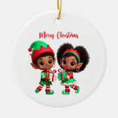 BMSC Christmas Elf Ornament, V2 Keramik Ornament (Vorne)