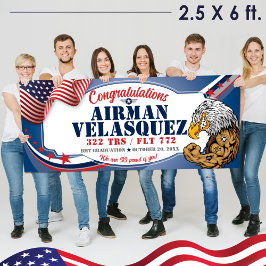 BMT Abschluss 320 TRS Adler Militär Banner