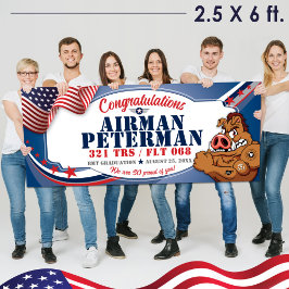 BMT Abschluss 321 TRS Warthogs Militär der Luftwaf Banner