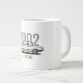 BMW 2002 Chamonix White Oldtimer Jumbo-Tasse (Vorderseite Rechts)