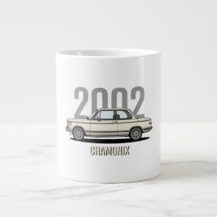 BMW 2002 Chamonix White Oldtimer Jumbo-Tasse