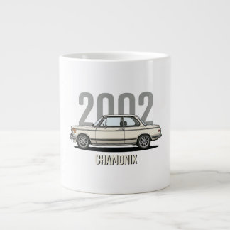 BMW 2002 Chamonix White Oldtimer Jumbo-Tasse
