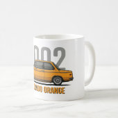 BMW 2002 Colorado Orange Oldtimer Kaffeetasse (VorderseiteRechts)