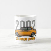 BMW 2002 Colorado Orange Oldtimer Kaffeetasse (Mittel)