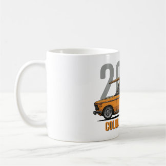 BMW 2002 Colorado Orange Surfboard Klassiker Kaffeetasse