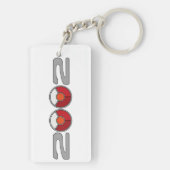 BMW 2002 stop redondo Schlüsselanhänger (Rückseite)