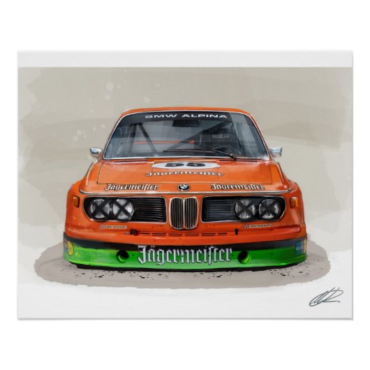 BMW 3,0 CSL Alpina Poster (Vorderseite)