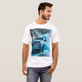 "BMW Blue: Männerdesign für Autoenthusiasten T-Shirt (Vorne ganz)
