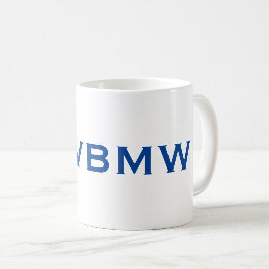 BMW Club Tasse Conffee (VorderseiteRechts)