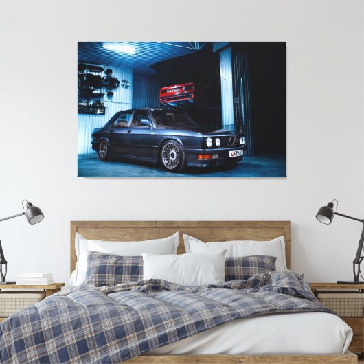 BMW E28 LEINWANDDRUCK (Insitu (Schlafzimmer))