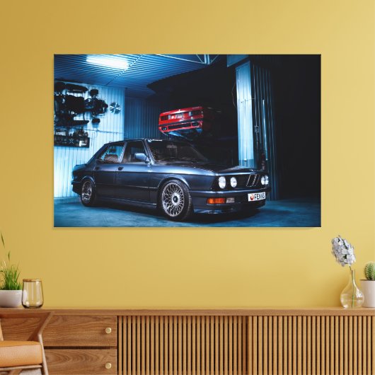 BMW E28 LEINWANDDRUCK (Insitu (Wohnzimmer))