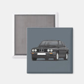 BMW E30 (3-Serie) schwarz Magnet (Vorderseite/Rückseite)