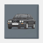 BMW E30 (3-Serie) schwarz Magnet (Vorne)