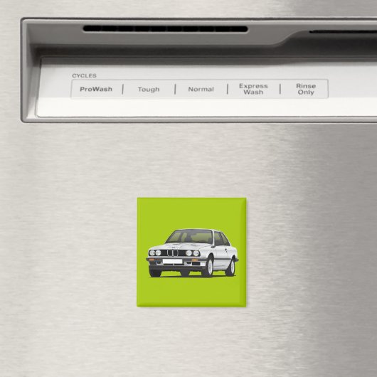 BMW E30 (3-Serie) Silber Magnet (In Situ (Geschirrspüler))