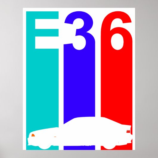 BMW E36 Bimmer Poster (Vorne)
