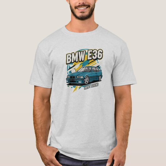 BMW E36 M3: Drift Legend T - Shirt Design (Vorderseite)