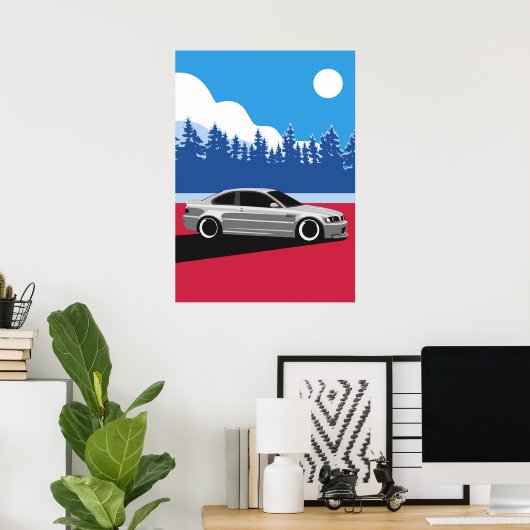 BMW E46 POSTER (Heimbüro)