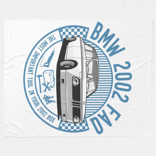 BMW-FAQ 2002 Blaket Fleecedecke (Vorderseite (Horizontal))