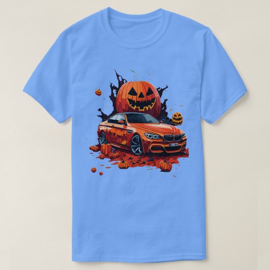 Bmw Halloween Kürbisse T-Shirt (Design vorne)