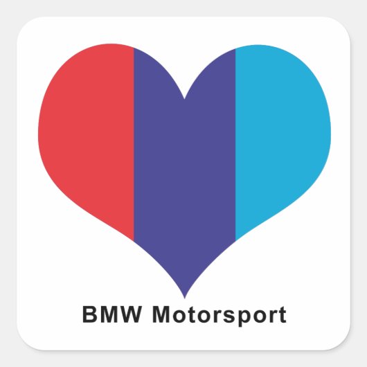 BMW Heart Motorsport Car Aufkleber (Vorderseite)