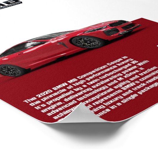 BMW High-Performance Luxury Poster (Ecke)