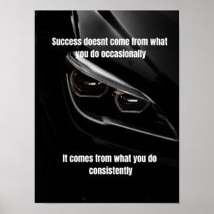 BMW Inspiriertes Motivationsposter – Verwirkliche  Poster