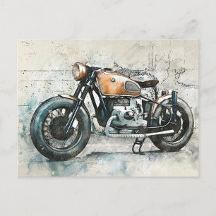 BMW Klassisches Motorrad Postkarte