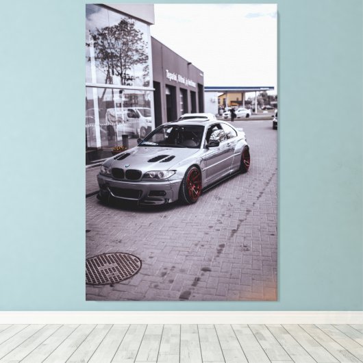 BMW M3 E46 LEINWANDDRUCK (Insitu (Holzboden))