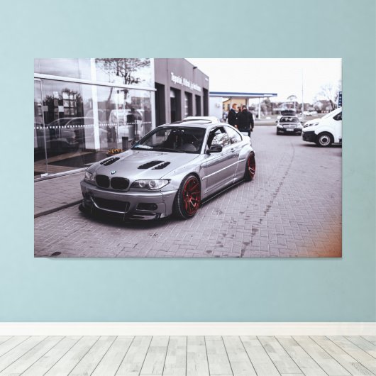BMW M3 E46 LEINWANDDRUCK (Insitu (Holzboden))