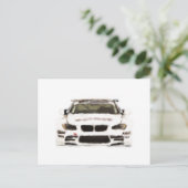 BMW M3 Racing Car Handgemalt Art Pinsel Vorlage Postkarte (Stehend Vorderseite)