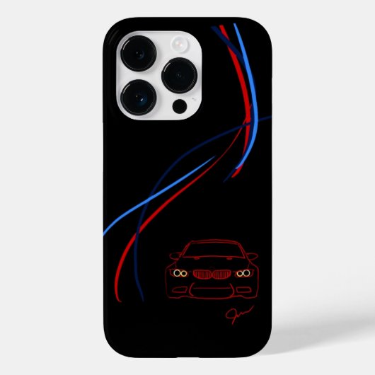 BMW M3 Streifen iPhone 14 Fall Case-Mate iPhone Hülle (Rückseite)