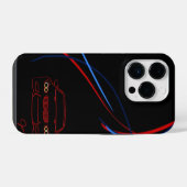BMW M3 Streifen iPhone 14 Fall Hülle (Rückseite (Horizontal))