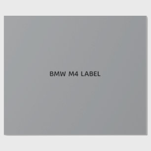 BMW M4 ETIKETT GESCHENKPAPIER