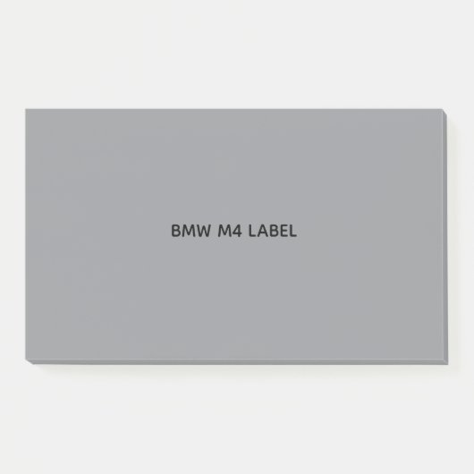 BMW M4 ETIKETT POST-IT KLEBEZETTEL (Vorderseite)