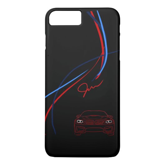 BMW M4 Stripes iPhone 7 Pluskasten Case-Mate iPhone Hülle (Rückseite)