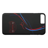 BMW M4 Stripes iPhone 7 Pluskasten Case-Mate iPhone Hülle (Rückseite (Horizontal))