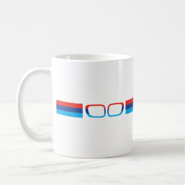 BMW M horizontale Streifen und Nieren Kaffeetasse