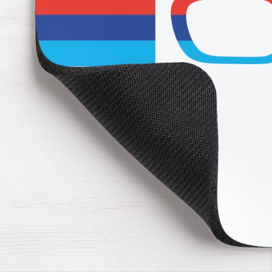 BMW M horizontale Streifen und Nieren Mousepad (Ecke)