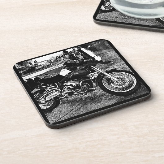 BMW Motor Bike Birthday Getränkeuntersetzer (Linke Seite)