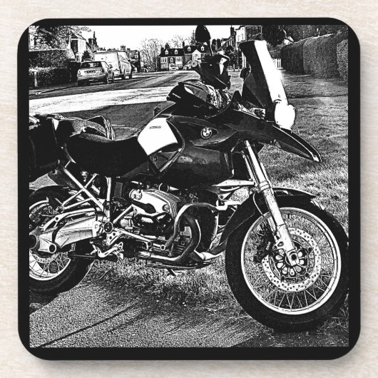 BMW Motor Bike Birthday Getränkeuntersetzer (Vorderseite)