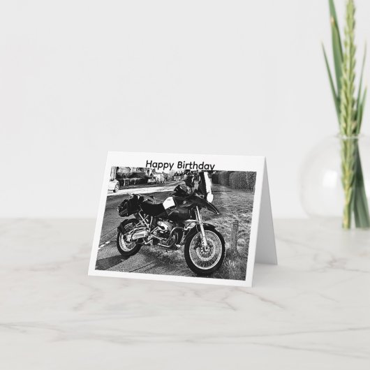BMW Motorrad-Geburtstag Karte (Vorderseite)
