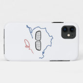 BMW-Nieren-Grill/Nurburgring-Ausgabe (weiß) Case-Mate iPhone Hülle (Rückseite (Horizontal))