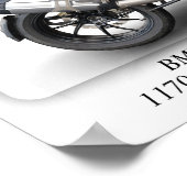 BMW R1200GS Motorrad - A3-Druckplakat Poster (Ecke)