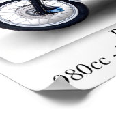 BMW R 100RS Motorrad - A3 Druckplakat Poster (Ecke)