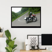 BMW R 1200 GS Cornering Poster (Heimbüro)