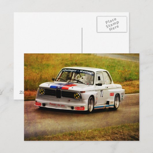 BMW-Racing Postkarte (Vorne/Hinten)
