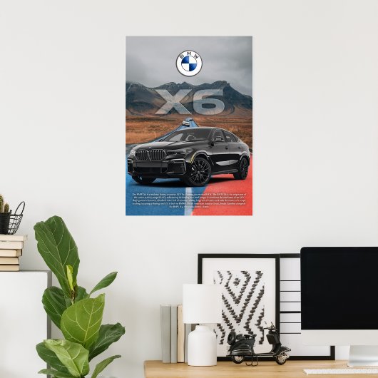 BMW X6 POSTER (Heimbüro)