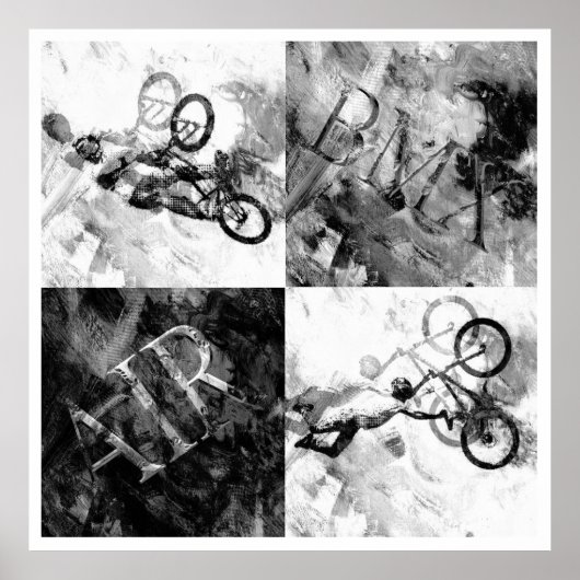 BMX 14, Copyright Karen J Williams Poster (Vorne)