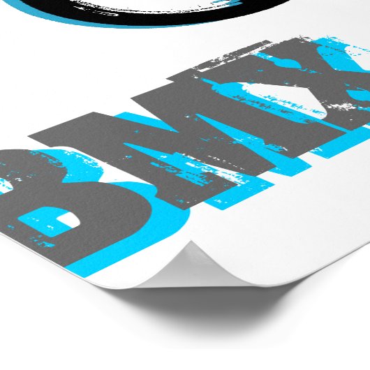 BMX 22, Copyright Karen J Williams Poster (Ecke)